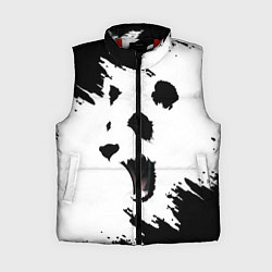 Женский жилет Панда ЧБ, цвет: 3D-красный