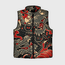 Женский жилет Dsquared tatoo DRAGON, цвет: 3D-черный