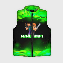 Женский жилет Minecraft 1, цвет: 3D-светло-серый