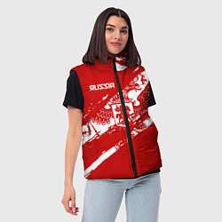 Женский жилет Russia, цвет: 3D-черный — фото 2