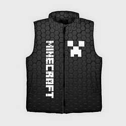 Женский жилет MINECRAFT МАЙНКРАФТ, цвет: 3D-черный