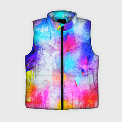 Женский жилет НЕОНОВЫЕ ПОТЕРТОСТИ, цвет: 3D-светло-серый