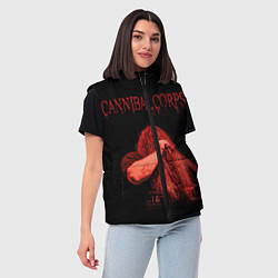 Женский жилет Cannibal Corpse 6, цвет: 3D-красный — фото 2