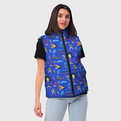 Женский жилет Паттерн Чудо-женщина, цвет: 3D-светло-серый — фото 2