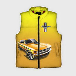 Женский жилет Ford mustang - motorsport, цвет: 3D-красный