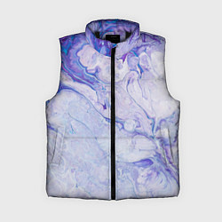 Женский жилет Разводы сиреневой краской