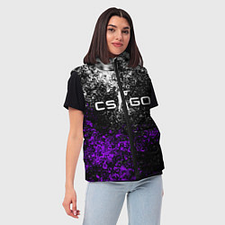 Женский жилет CS GO, цвет: 3D-светло-серый — фото 2