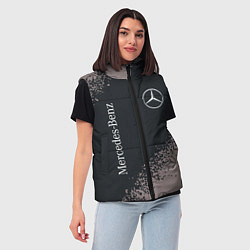 Женский жилет MERCEDES МЕРСЕДЕС, цвет: 3D-черный — фото 2