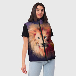 Женский жилет Звездный Лев, цвет: 3D-черный — фото 2