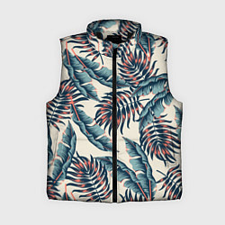 Женский жилет Тихие тропики, цвет: 3D-черный