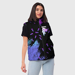 Женский жилет FORTNITE MARSHMELLO, цвет: 3D-светло-серый — фото 2