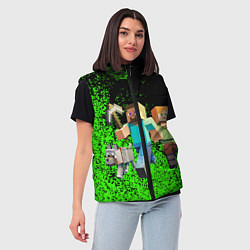 Женский жилет Minecraft, цвет: 3D-черный — фото 2