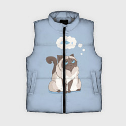 Женский жилет Голодный котейка