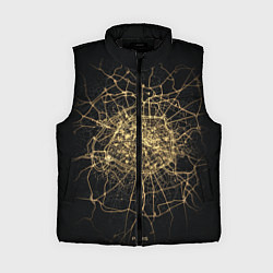 Женский жилет Ночная карта Парижа