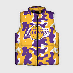 Женский жилет LA LAKERS ЛЕЙКЕРС, цвет: 3D-черный