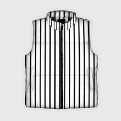 Женский жилет Чёрные и белые полосы