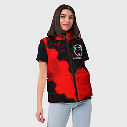 Женский жилет AMONG US АМОНГ АС, цвет: 3D-красный — фото 2