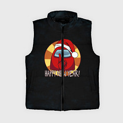 Женский жилет Among Us - Новый год, цвет: 3D-черный