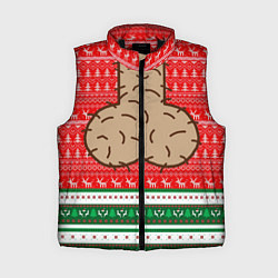 Женский жилет НОВЫЙ ГОД LITTLE BIG, цвет: 3D-черный