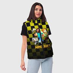 Женский жилет Minecraft S, цвет: 3D-светло-серый — фото 2