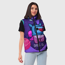Женский жилет Among Us x Fortnite, цвет: 3D-светло-серый — фото 2