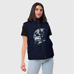 Женский жилет Череп, цвет: 3D-красный — фото 2