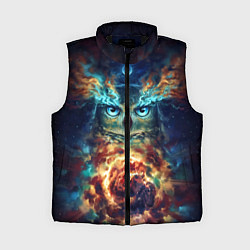 Женский жилет Сова Космос