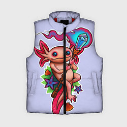 Женский жилет Магический аксолотль, цвет: 3D-красный