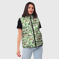 Женский жилет Весенний камуфляж, цвет: 3D-черный — фото 2