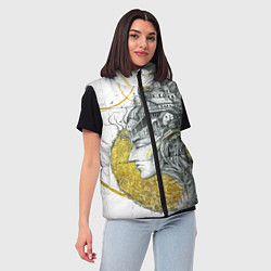 Женский жилет Мечты города, цвет: 3D-светло-серый — фото 2