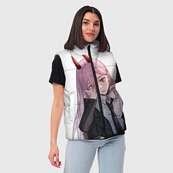 Женский жилет Человек Бензопила, цвет: 3D-красный — фото 2