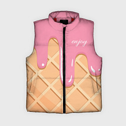 Женский жилет Мороженое Рожок, цвет: 3D-красный