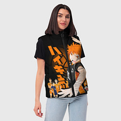 Женский жилет ВОЛЕЙБОЛ!! HAIKYUU!!, цвет: 3D-светло-серый — фото 2