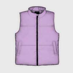 Женский жилет Глициниевый цвет без рисунка