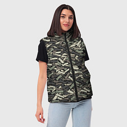 Женский жилет Камуфляж - Димон, цвет: 3D-красный — фото 2