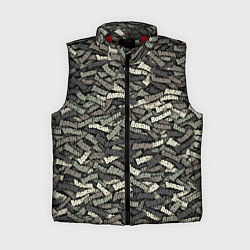 Женский жилет Камуфляж - Вован, цвет: 3D-красный