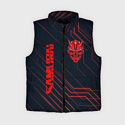 Женский жилет CYBERPUNK 2077 samurai, цвет: 3D-черный