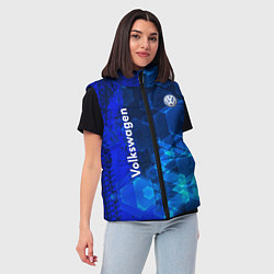 Женский жилет Volkswagen, цвет: 3D-черный — фото 2