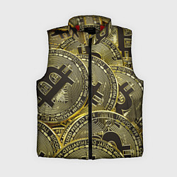 Женский жилет БИТКОИНЫ МОНЕТЫ