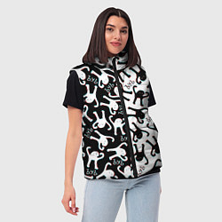 Женский жилет МЕМ КОТ ЪУЪ СЪУКА, цвет: 3D-красный — фото 2