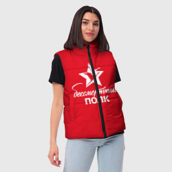 Женский жилет Бессмертный полк, цвет: 3D-красный — фото 2