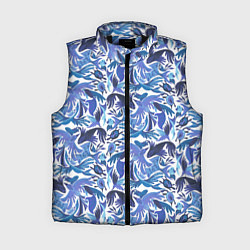 Женский жилет Рыбы-птицы Узоры