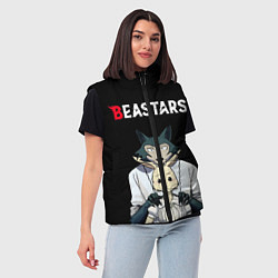 Женский жилет Beastars Выдающиеся звери, цвет: 3D-черный — фото 2