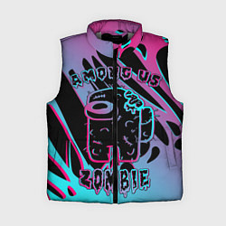 Женский жилет Among Us Neon Zombie, цвет: 3D-светло-серый