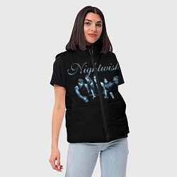 Женский жилет Nightwish with old members, цвет: 3D-светло-серый — фото 2