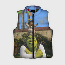 Женский жилет Шрек, Кот и Осёл, цвет: 3D-красный