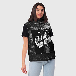 Женский жилет JUDAS PRIEST ROCK STYLE, цвет: 3D-черный — фото 2