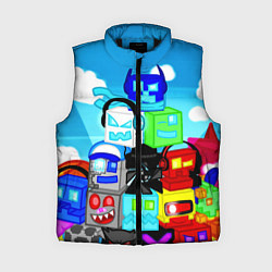 Женский жилет Geometry Dash, цвет: 3D-черный