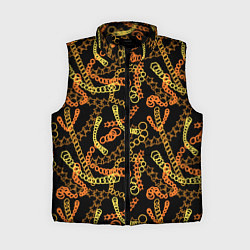 Женский жилет Цветные цепи, абстракция