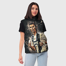 Женский жилет Криштиану Роналду Ювентус, цвет: 3D-светло-серый — фото 2